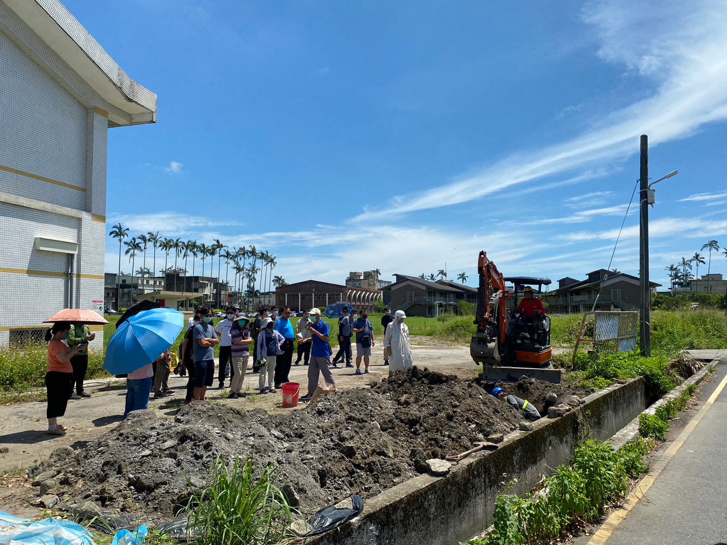 吳沙國中褐根病防治現場照片